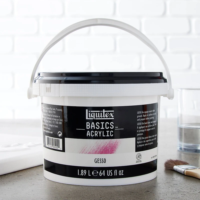 4 Pack: Liquitex BASICS® Gesso, 64oz.