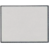 JAM Paper A2 Gray Linen with Silver Foil Trim Notecards