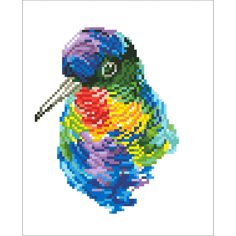 Diamond Dotz® Rainbow Feathers Diamond Painting Artwork Kit