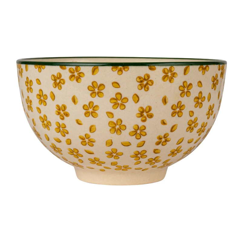 Hello Honey® 4.5" Floral Mosaic Stoneware Bowl Set