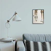 Stupell Industries Giraffe Grazing Safari Animal Wall Art in Frame