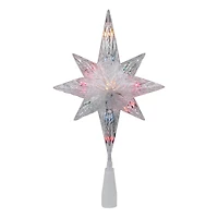 11" Lighted Clear Crystal Star of Bethlehem Tree Topper