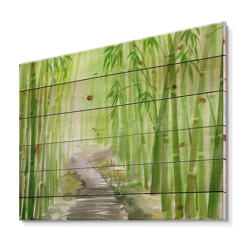 Designart - Green Bamboo Forest