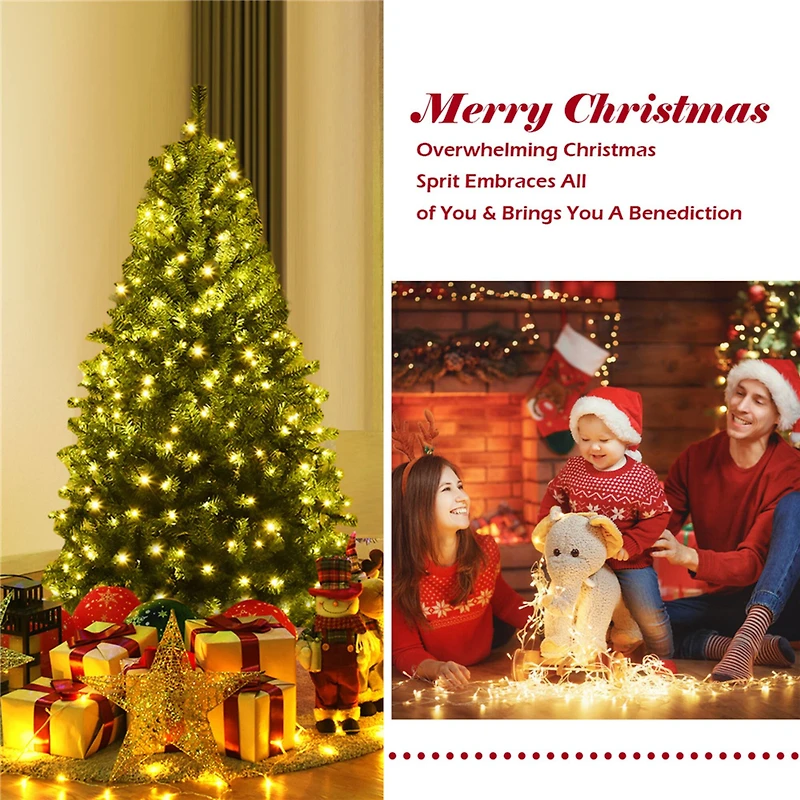 Costway 4ft. Pre-Lit Pine Artificial Christmas Tree