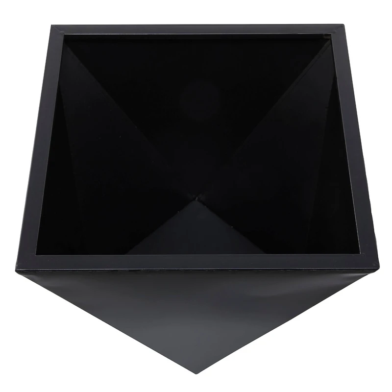 Black Modern Planter, Set of 3" 19", 16", 14"