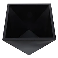 Black Modern Planter, Set of 3" 19", 16", 14"