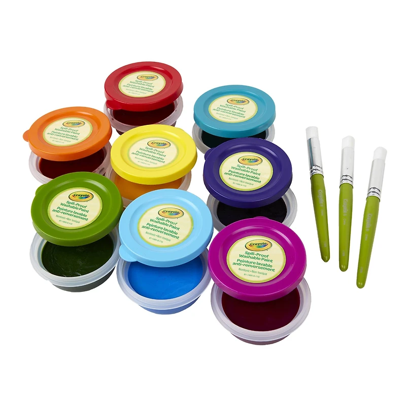 Crayola® Spill-Proof Washable Paint Kit