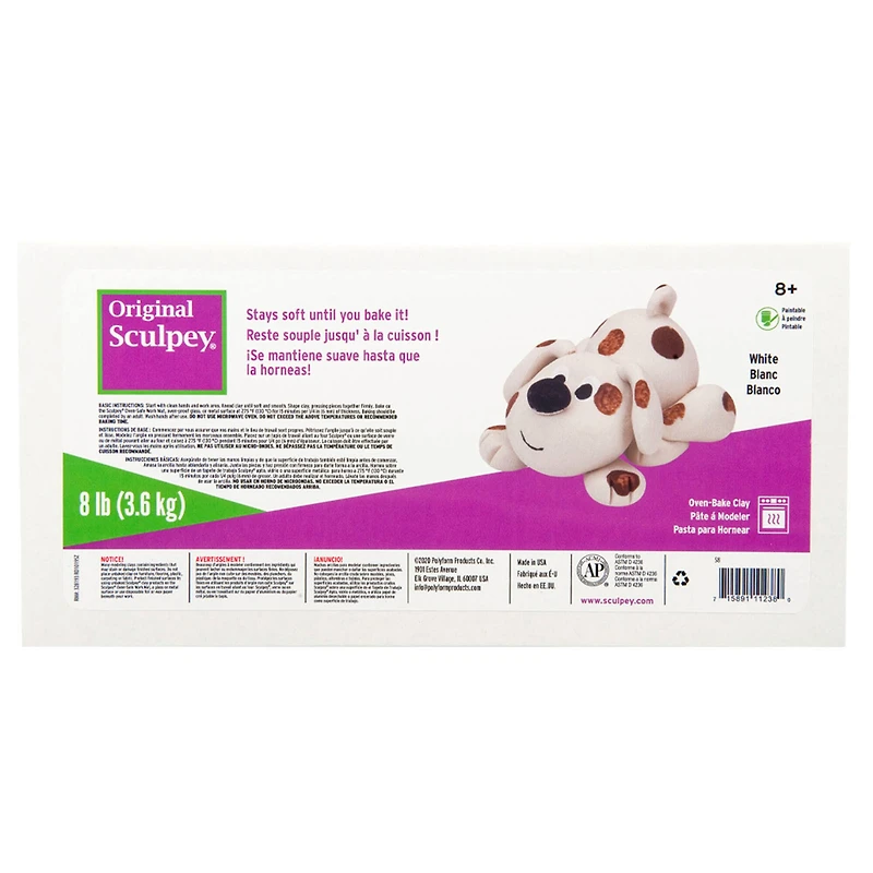 Original Sculpey® White Oven-Bake Clay, 8lb.