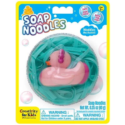 Faber-Castell Soap Noodles Waddles the Axolotl Bathtub kit