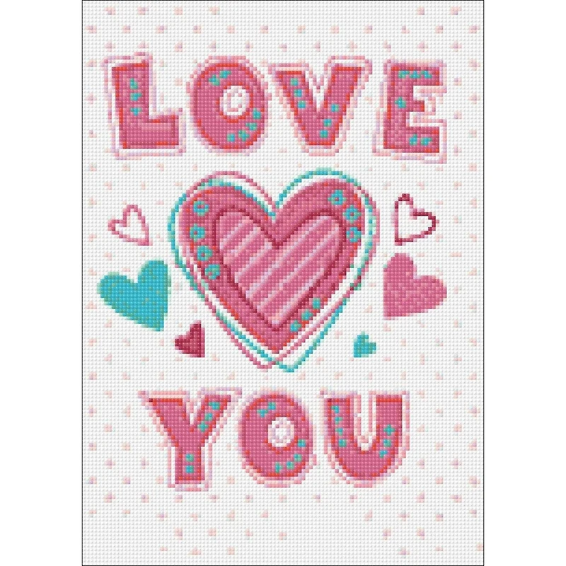 Wizardi Diamond Painting Kit Love You