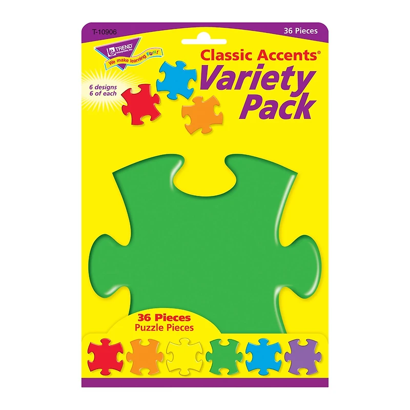 Classic Accents® Puzzle Pieces Variety Pack