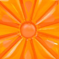 61.5" Inflatable Orange Fruit Slice Swimming Pool Lounger Raft