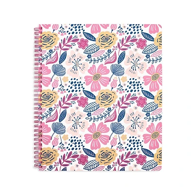 Steel Mill & Co.® Mosaic Floral Large Spiral Notebook