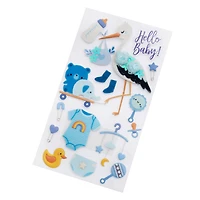 Baby Boy Stork Dimensional Stickers by Recollections™