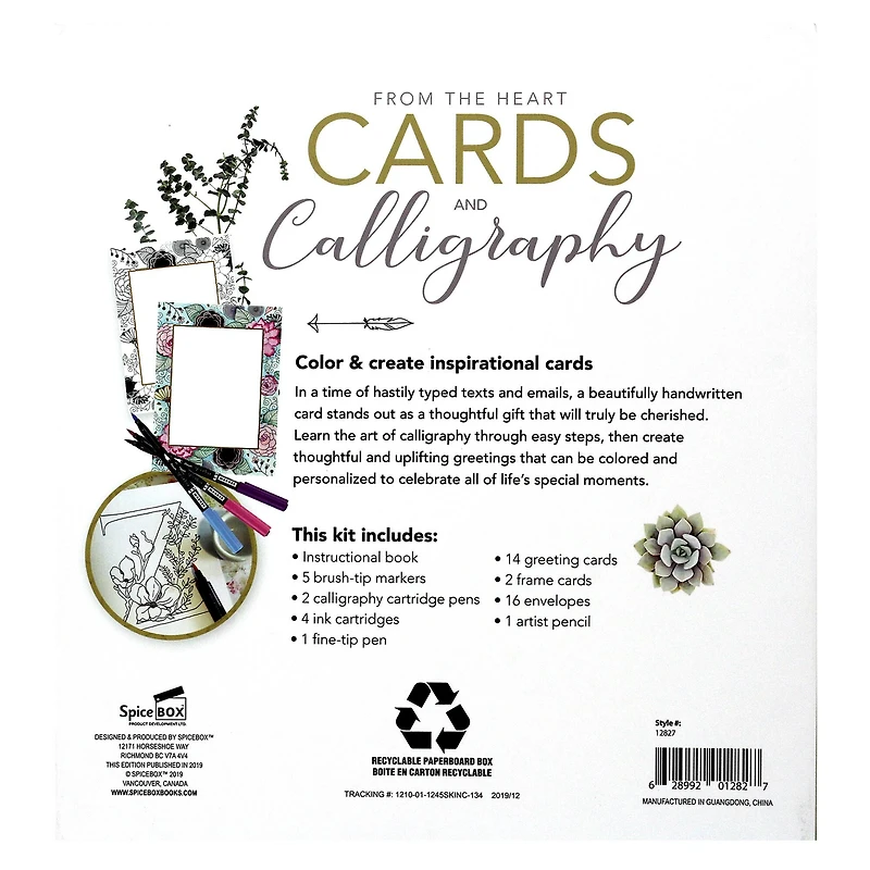 SpiceBox Sketch Plus Cards & Calligraphy Kit 