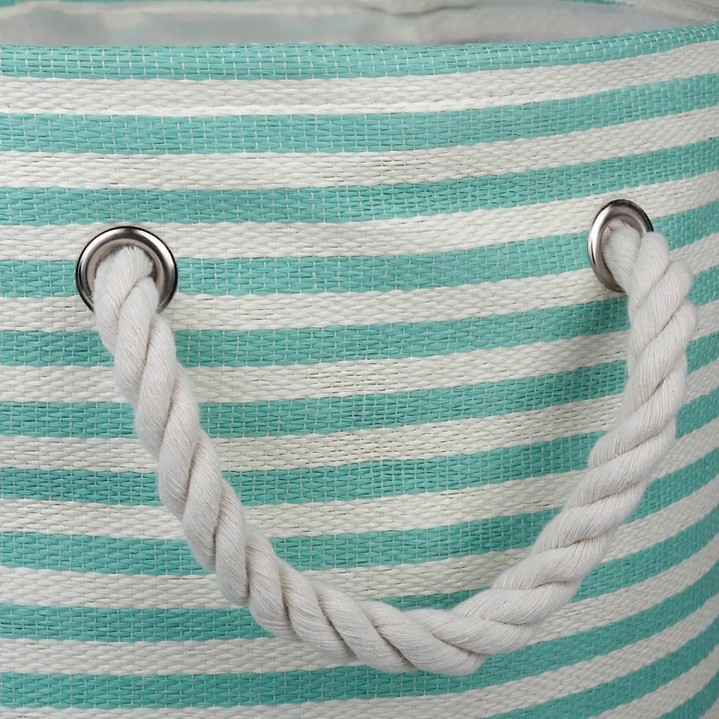 DII® 20" Pinstripe Woven Paper Storage Bin