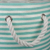 DII® 20" Pinstripe Woven Paper Storage Bin