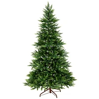 7.5ft. Pre-Lit Festive Fern Artificial Christmas Tree, Clear Lights