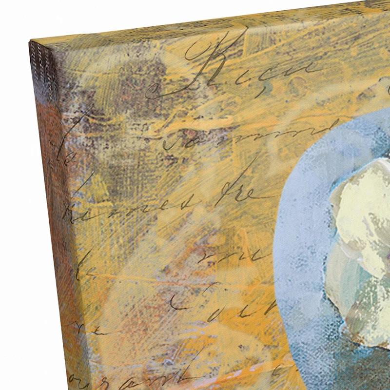 Blue And Orange Butterflies 24" x 24" Canvas Wall Art