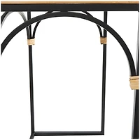 Black Metal Arched Accent Table Set