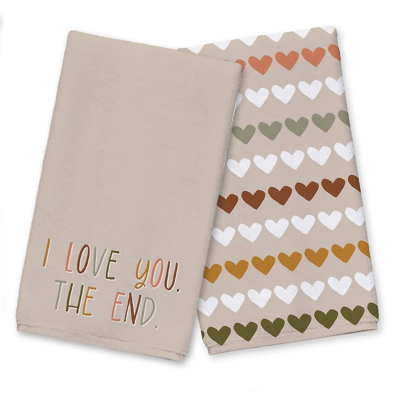 I Love You, The End 16" x 25" Towel Set