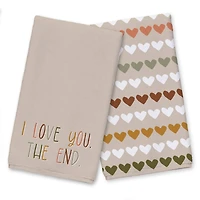 I Love You, The End 16" x 25" Towel Set