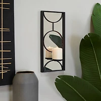 CosmoLiving by Cosmopolitan Black Metal Modern Wall Sconce