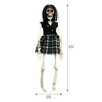 16" Goth Girl Skeleton with Black Hair by Ashland®