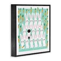 Stupell Industries Cat Mixed with Bunnies Framed Giclee Art