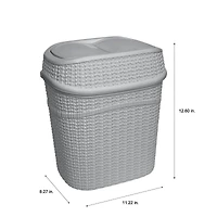 Bath Bliss 9.5L Sailor Knot Swing Top Waste Bin 