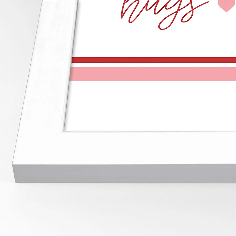 11" x 14" Happy Valentine's Day White Framed Print Wall Art