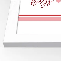 11" x 14" Happy Valentine's Day White Framed Print Wall Art