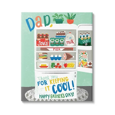 Stupell Industries Keeping It Cool Father's Day Canvas Wall Art