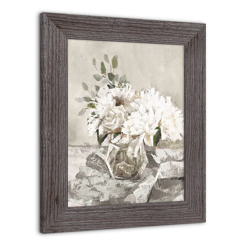 Seaglass Floral Western Framed Print