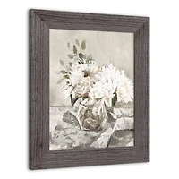 Seaglass Floral Western Framed Print