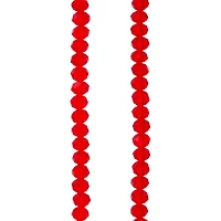 Ruby Faceted Glass Rondelle Beads, 6mm by Bead Landing™