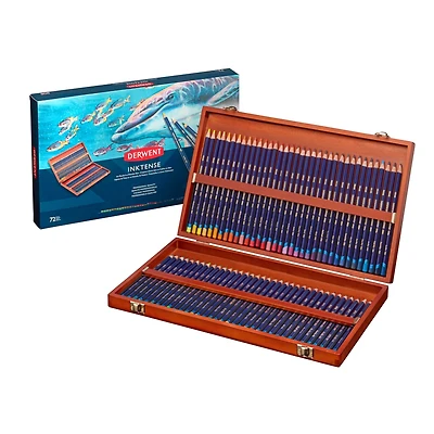 Derwent® Inktense Pencil 72 Color Wood Box Set