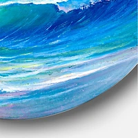 Designart - Blue Waves Breaking At The Beach II