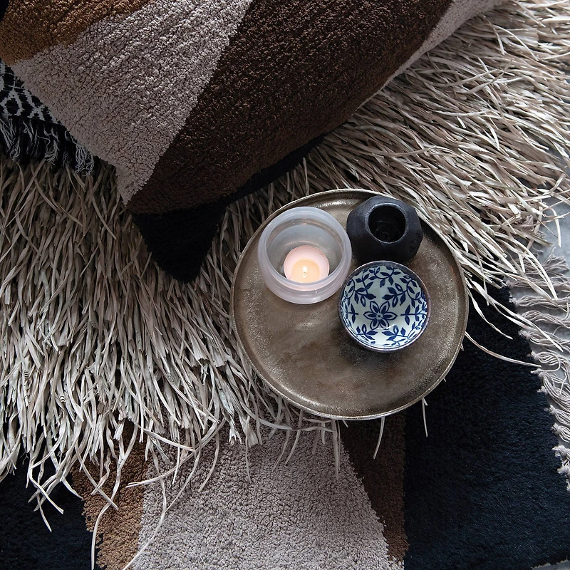 Hello Honey® 11.75" Antique Gold Finish Metal Pedestal