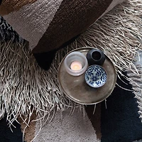 Hello Honey® 11.75" Antique Gold Finish Metal Pedestal