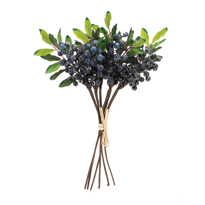 11" Blue Berry Foliage Bundles, 2ct.