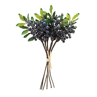 11" Blue Berry Foliage Bundles, 2ct.