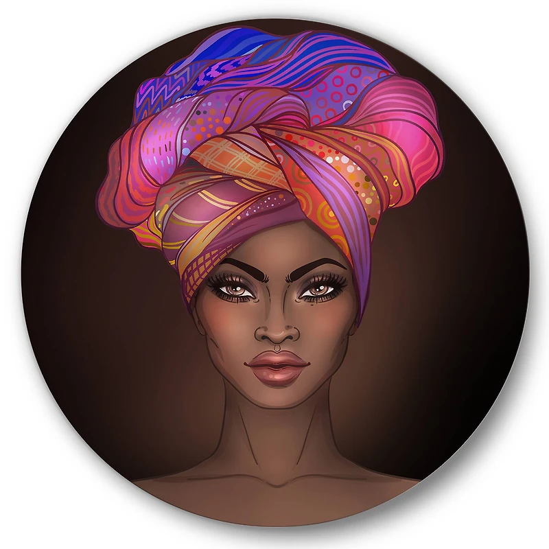 Designart - African American Woman with Turban VI