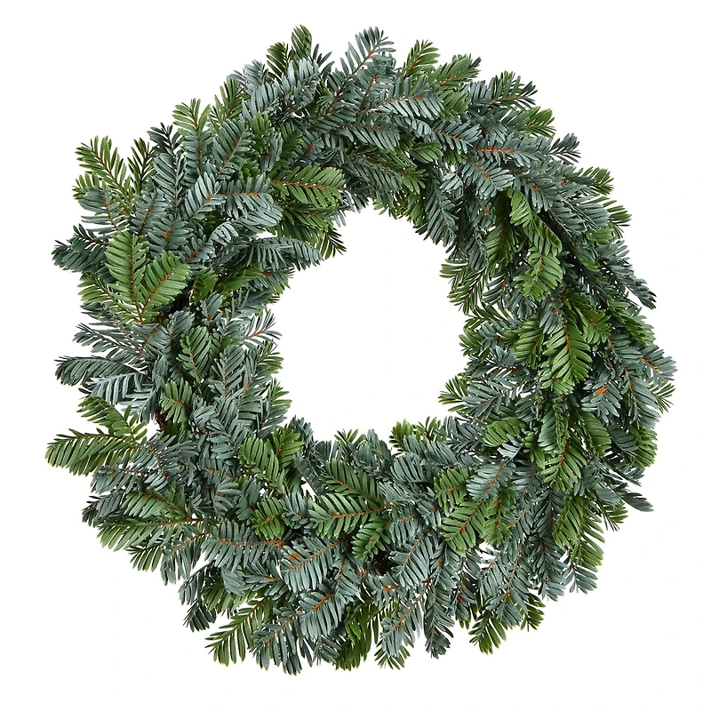 24" Green Medford Pine Christmas Wreath