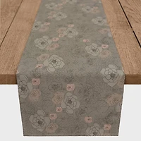90" Multi Floral Cotton Twill Runner