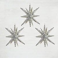 26" Black & White Checker Starburst Foil Balloons, 3ct. by Celebrate It™