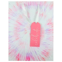 16" Pink & Lavender Tie Dye Gift Bag by Celebrate It™ 