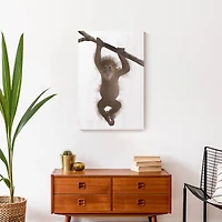 Hanging Monkey 16" x 24" Canvas Wall Art