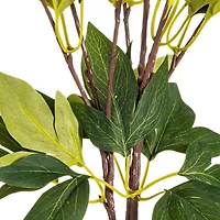 Artificial Red Peony Bush