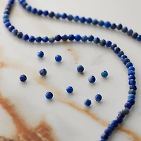 Dyed Lapis Faceted Round Beads, 2mm by Bead Landing™